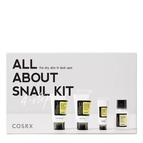 COSRX - All About Snail Kit 4 Step - Sejas kopšanas komplekts ar gliemežu gļotām