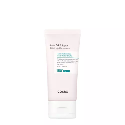 COSRX - Aloe 54.2 Aqua Tone-Up Sunscreen SPF50+/PA++++ - Mitrinošs Krēms ar Saules Aizsargfiltru - 50ml