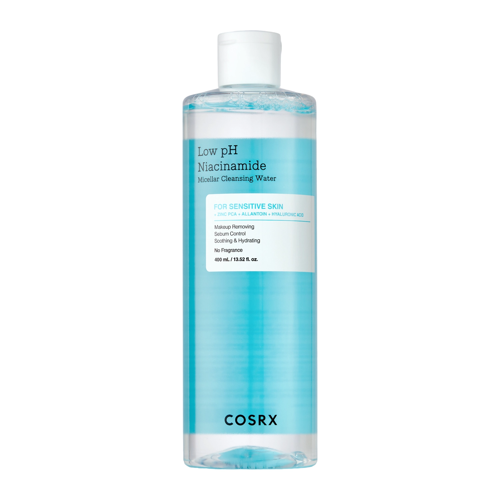 COSRX - Low pH Niacinamide Cleansing Water - Niacinamīda Micelārais Ūdens ar Zemu pH Līmeni - 400ml