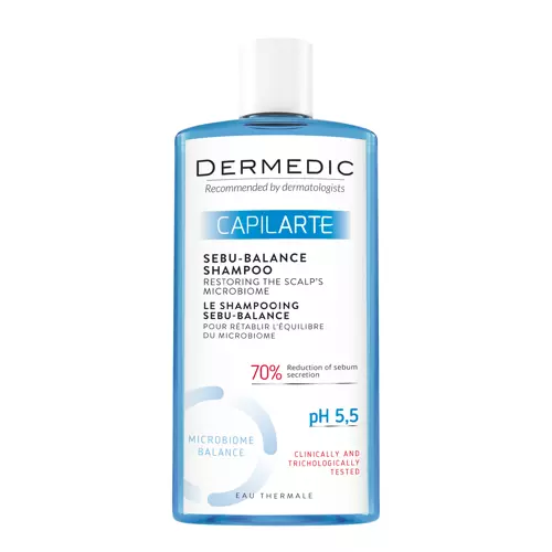 Dermedic - Capilarte - Sebu-Balance Šampūns Pārmērīgi Taukainiem Matiem - 300ml