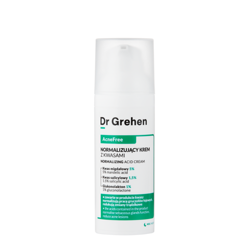 Dr Grehen - AcneFree - Normalizing Acid Cream - Normalizējošs krēms ar skābēm - 50ml