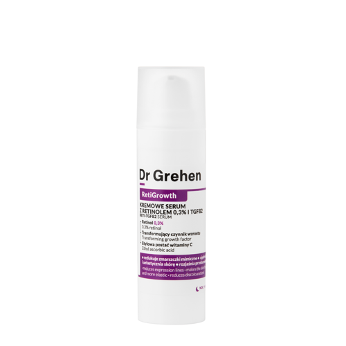 Dr Grehen - RetiGrowth - Reti-TGF Serum - Krēmveida serums ar retinolu 0,3% un augšanas faktoru - 30ml