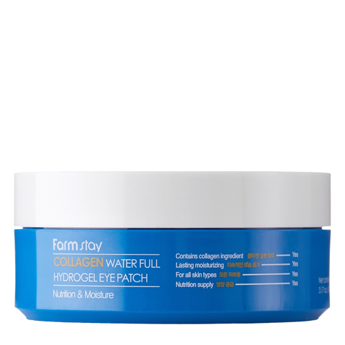 Farmstay - Collagen Water Full Hydrogel Eye Patch - Hidrogela Maska ar Kolagēnu Ādai ap Acīm - 90ml/60gab.