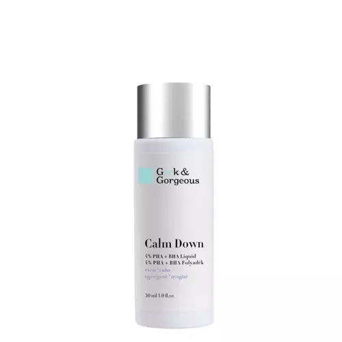 Geek & Gorgeous - Calm Down - Maigs Pīlings Jutīgai Ādai ar PHA un BHA Skābēm - 30ml