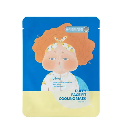 Isntree - Puffy Face Fit Cooling Mask - Atvēsinoša plīvura maska - 23g
