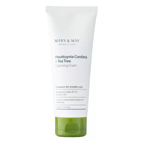 Mary&May - Houttuynia Cordata + Tea Tree Cleansing Foam - Sejas mazgāšanas putas ar Houttuynia Cordata un tējas koku - 150ml