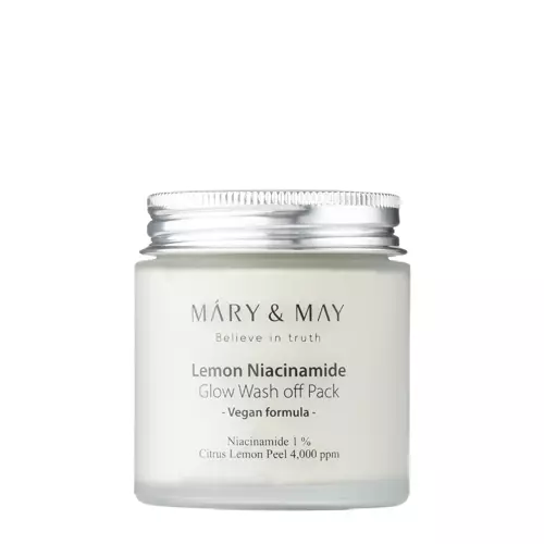 Mary&May - Lemon Niacinamide Glow Wash off Pack - Izgaismojoša māla maska - 125g