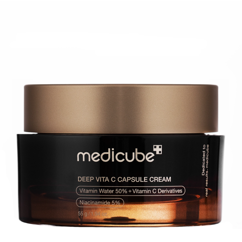 Medicube - Deep Vita C Capsule Cream - Izgaismojoši-Nostiprinošs Sejas Krēms - 55g