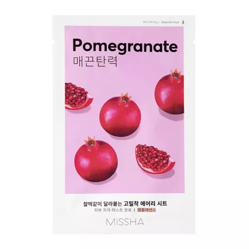 Missha - Airy Fit Sheet Mask - Pomegranate - Nostirpinoša auduma maska - 19g