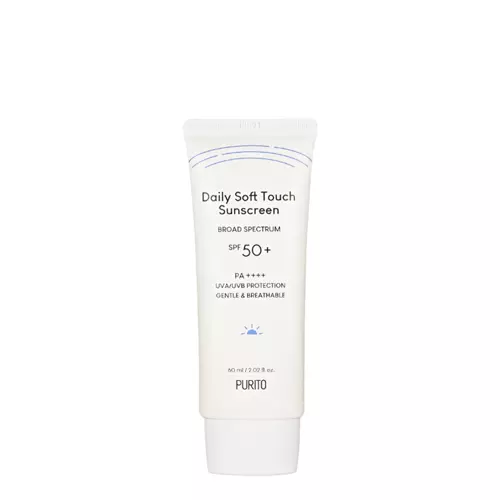 Purito - Daily Soft Touch Sunscreen SPF50+/PA++++ - Keramīdu filtrējošais krēms - 60ml