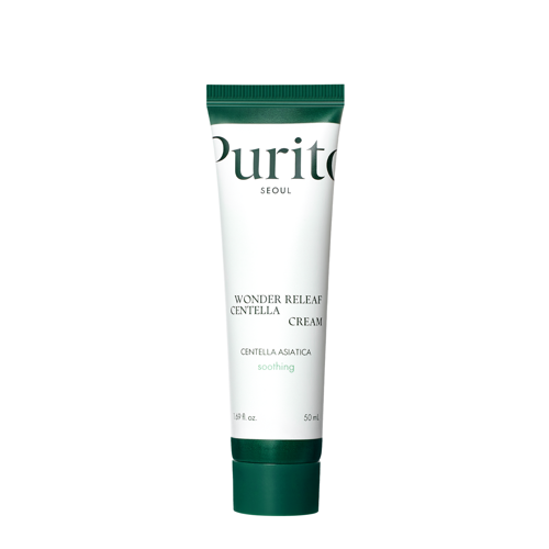 Purito Seoul - Wonder Releaf Centella Cream - Nomierinošs krēms ar Āzijas centellas ekstraktu - 50ml