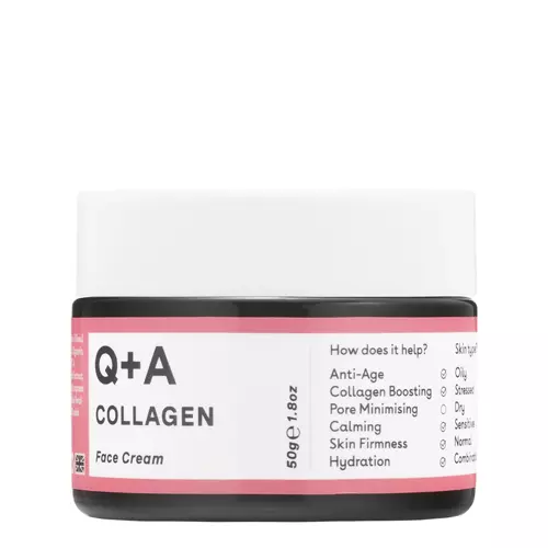 Q+A - Collagen - Face Cream - Izlīdzinošs un tvirtinošs sejas krēms ar kolagēnu - 50ml