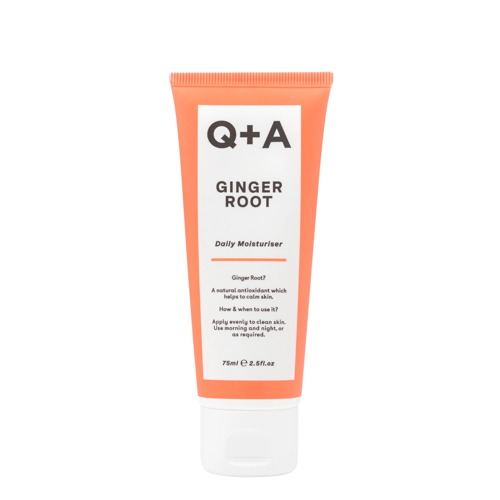 Q+A - Ginger Root - Daily Moisturiser - Antibakteriāls sejas krēms ar ingveru - 75ml