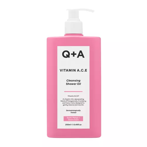 Q+A - Vitamin A.C.E Shower Oil - Barojoša ķermeņa mazgāšanas eļļa ar A.C.E vitamīniem - 250ml