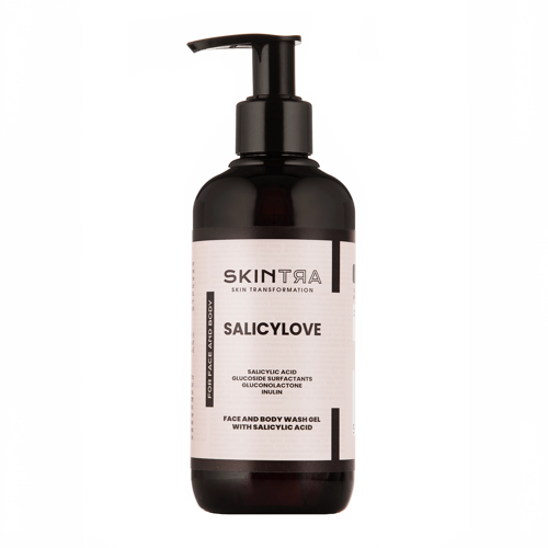 SkinTra - Salicylove - Želeja ar Salicilskābi Sejas un Ķermeņa Mazgāšanai - 250 ml