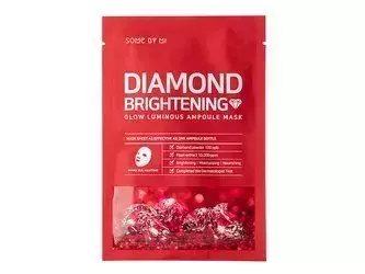 Some By Mi - Diamond Brightening - Glow Luminous Ampoule Mask - Izgaismojoša lokšņu maska - 25g
