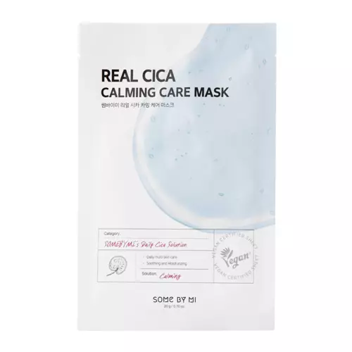 Some By Mi - Real Cica Calming Care Mask - Nomierinoša sejas maska - 20g