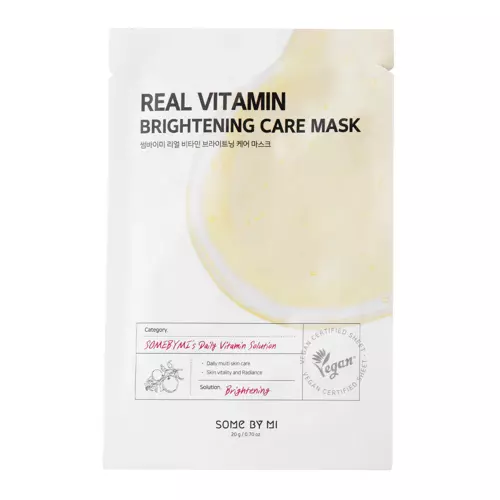 Some By Mi - Real Vitamin Brightening Care Mask - Izgaismojoša plīvura maska - 20g