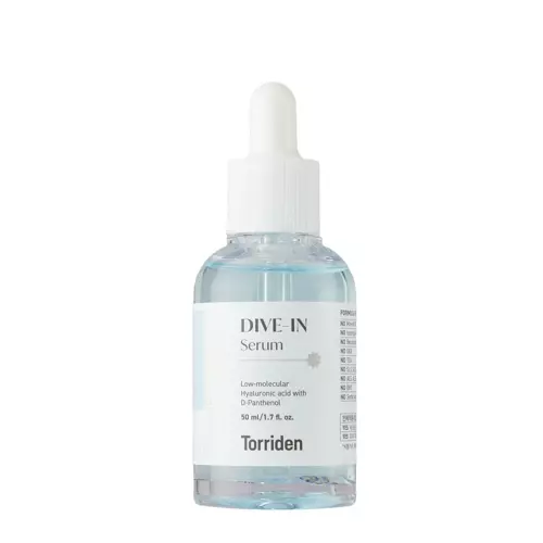 Torriden - Dive-In - Low Molecule Hyaluronic Acid Serum - Mitrinošs serums ar zemmolekulāro hialuronskābi un keramīdiem - 50ml