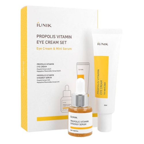 iUNIK - Propolis Vitamin Eye Cream Set - Barojošs ādas kopšanas komplekts nobriedušai ādai