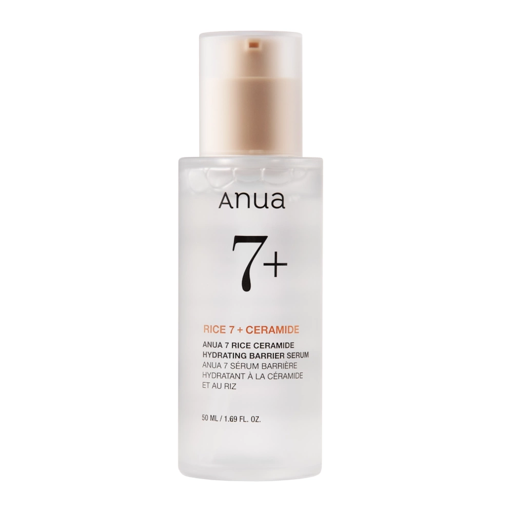 Anua - Rice 7 Ceramide Hydrating Barrier Serum - Izgaismojošs Rīsu Serums - 50ml