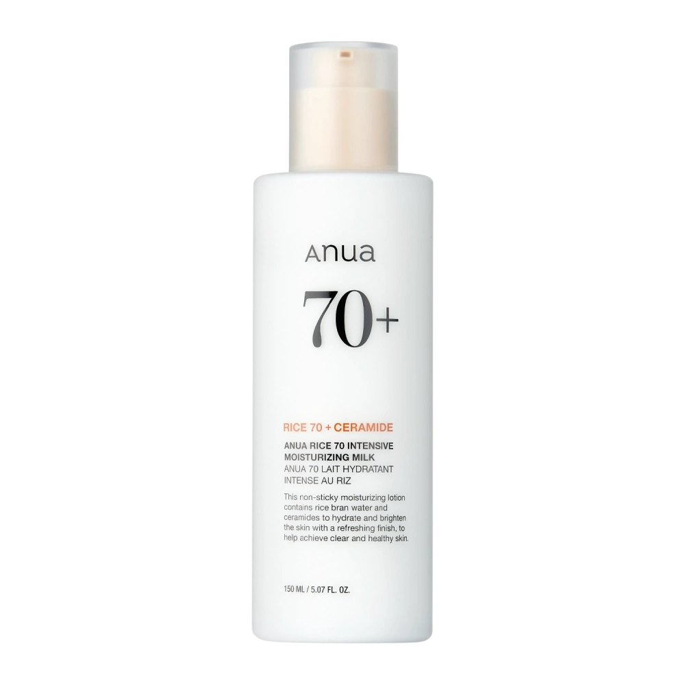 Anua - Rice 70 Intensive Moisturizing Milk - Intensīvi Mitrinošs Sejas Losjons - 150ml