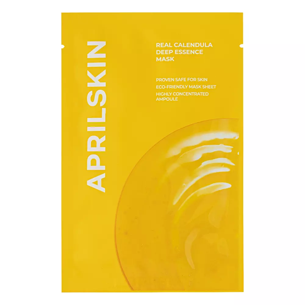 Aprilskin - Real Calendula Deep Essence Mask - Maska ar Kliņģerīšu Esenci - 20g