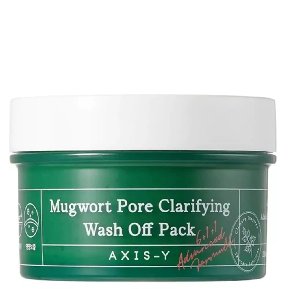 Axis-y - Mugwort Pore Clarifying Wash Off Pack - Attīroša Sejas Maska ar Vībotni - 100ml