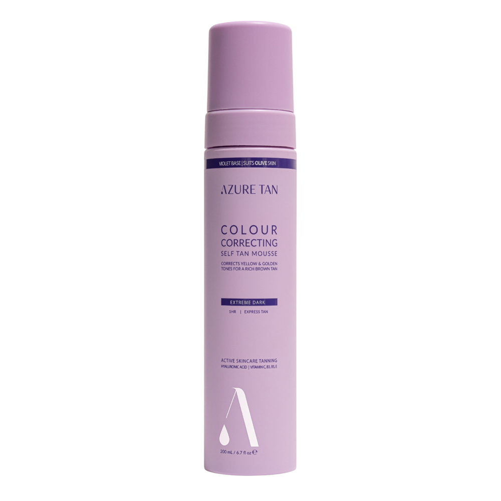 Azure Tan - Self Tan Mousse Violet Base - Pašiedeguma Putas Ķermenim - Extreme Dark - 200ml