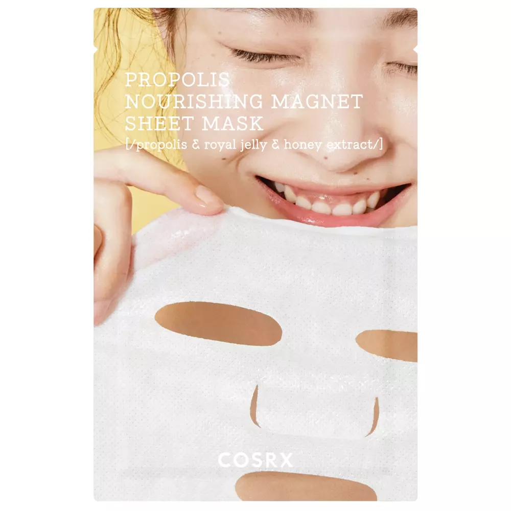 COSRX - Full Fit Propolis Nourishing Magnet Sheet Mask - Propolisa barojošā apvalka maska - 21ml
