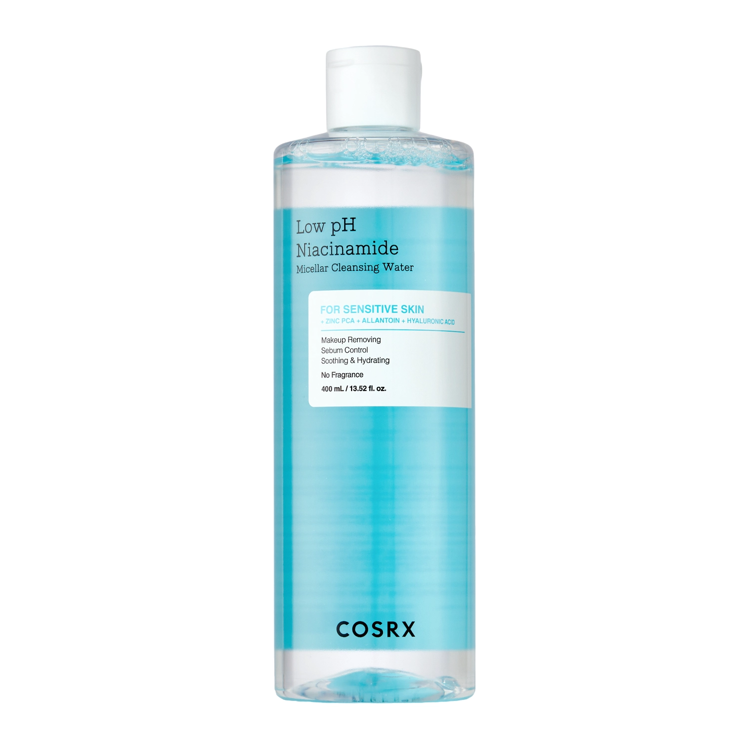 COSRX - Low pH Niacinamide Cleansing Water - Niacinamīda Micelārais Ūdens ar Zemu pH Līmeni - 400ml