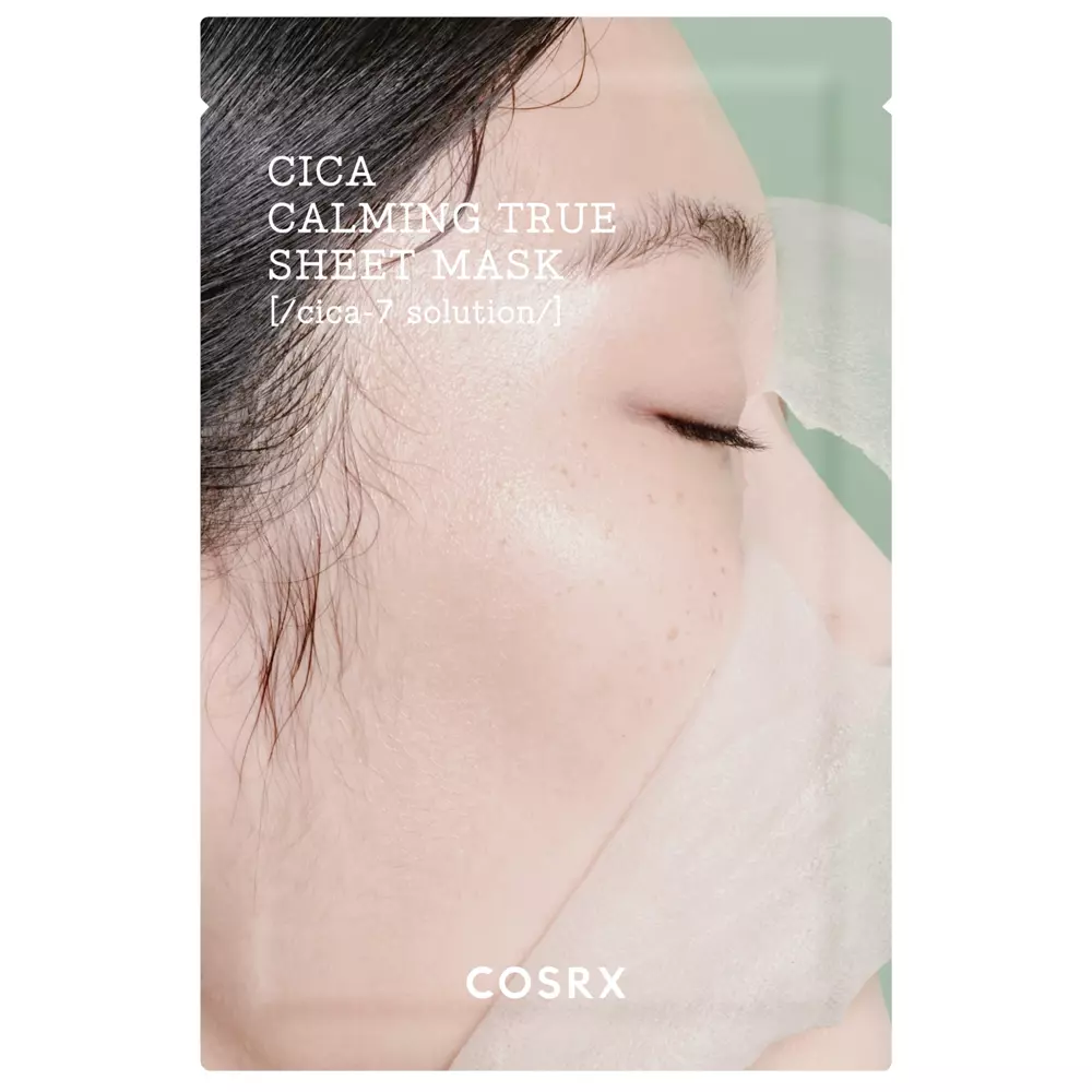 COSRX - Pure Fit Cica Calming True Sheet Mask - Nomierinoša sejas maska ar asijas centellu - 21ml