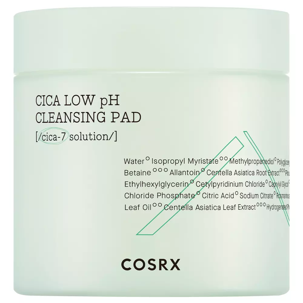 COSRX - Pure Fit Cica Low pH Cleansing Pad - Attīrošie spilventiņi - 100gab.