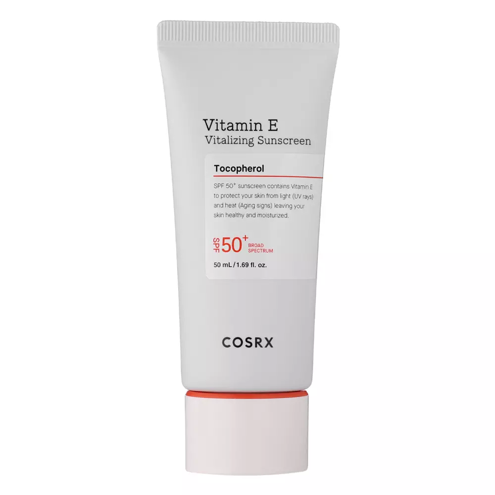 COSRX - Vitamin E Vitalizing Sunscreen - SPF 50+ - Saules Aizsargkrēms ar E Vitamīnu - 50ml