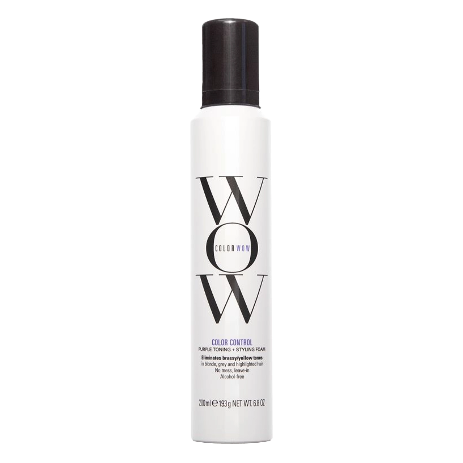 Color Wow - Color Control Purple Toning and Styling Foam - Atvēsinošas Matu Putas - Blond - 200ml