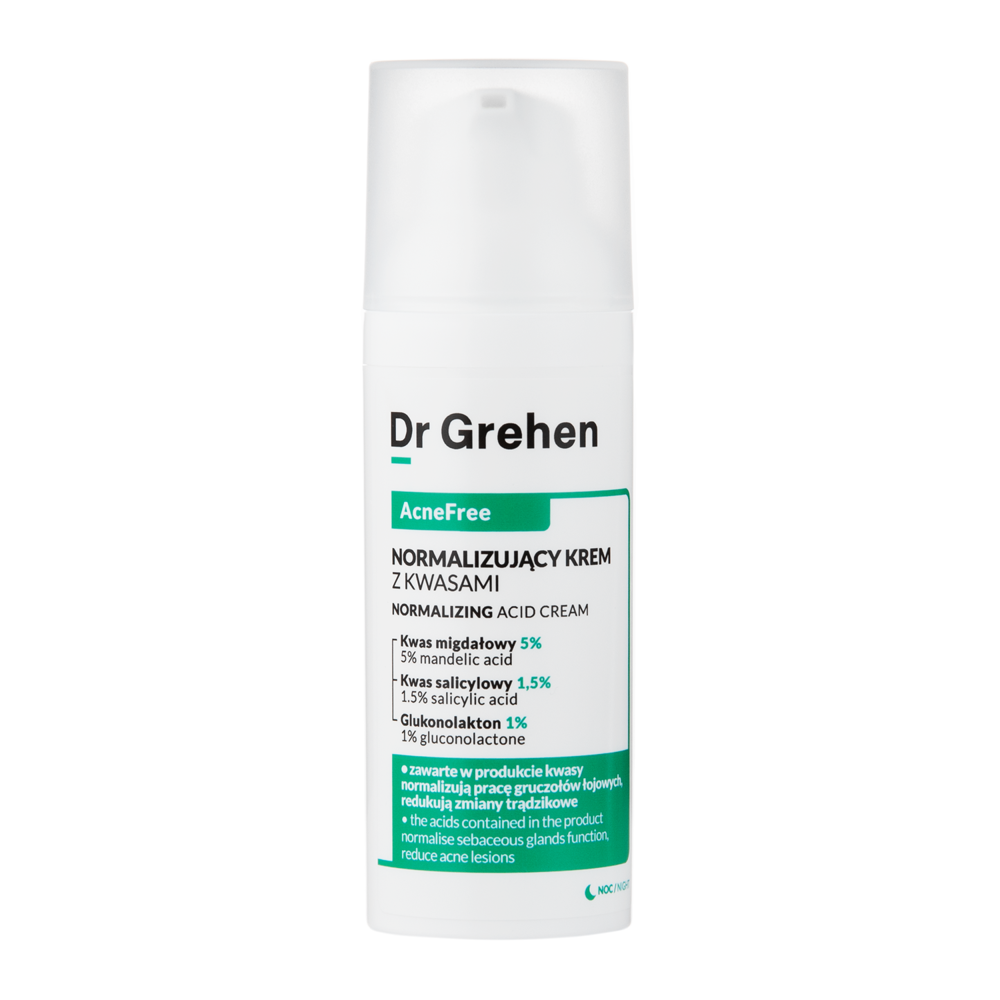 Dr Grehen - AcneFree - Normalizing Acid Cream - Normalizējošs krēms ar skābēm - 50ml