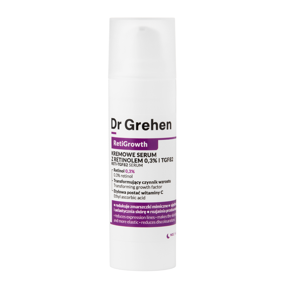 Dr Grehen - RetiGrowth - Reti-TGF Serum - Krēmveida serums ar retinolu 0,3% un augšanas faktoru - 30ml