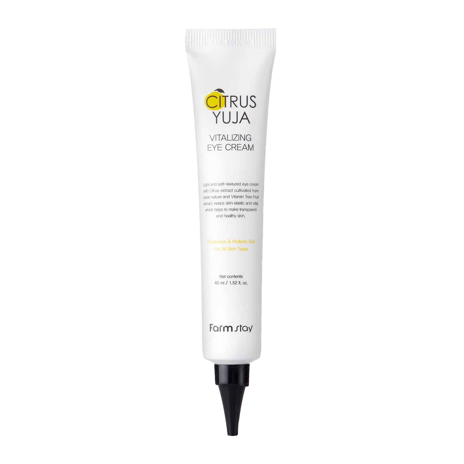 Farmstay - Citrus Yuja Vitalizing Eye Cream - Atjaunojošs Krēms Ādai zem Acīm ar Yuzu Augļu Ekstraktu - 45ml