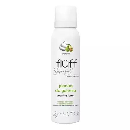 Fluff - Skūšanās Putas ar Avokado un Niacinamīdu - 150ml