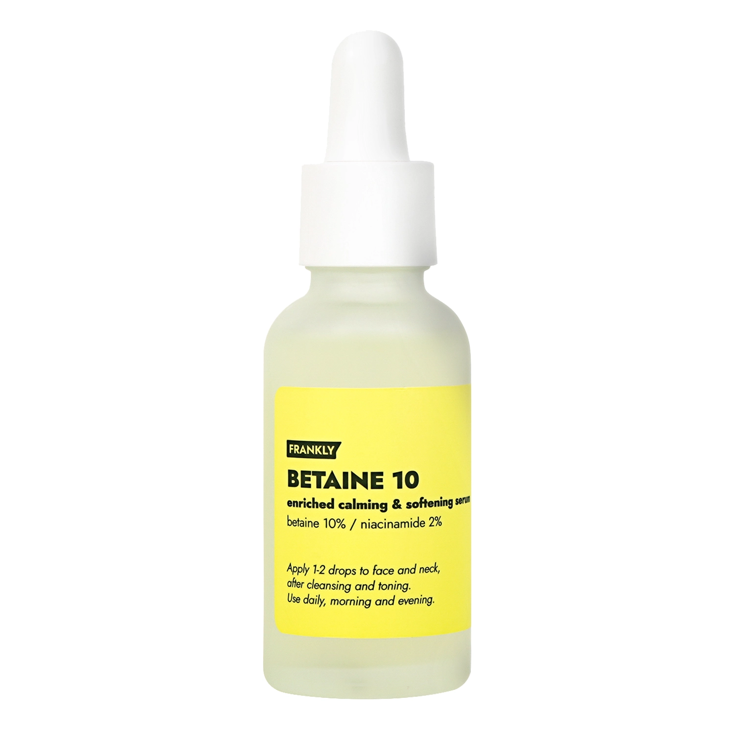 Frankly - Betaine 10% Serum - Mitrinoši-Nomierinošs Sejas Serums - 30ml