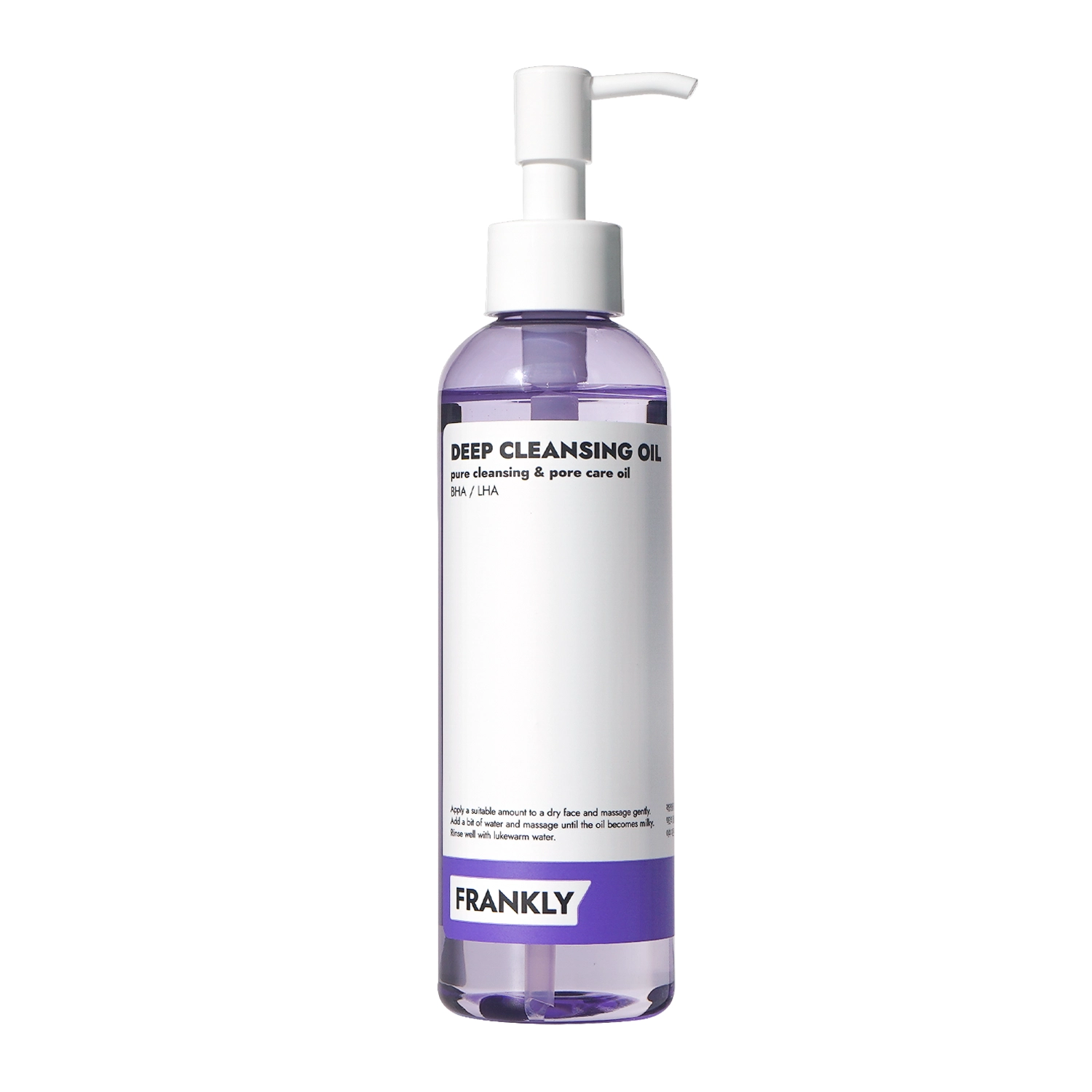 Frankly - Deep Cleansing Oil - Dekoratīvās Kosmētikas Noņemšanas Eļļa ar BHA un LHA Skābēm - 200ml