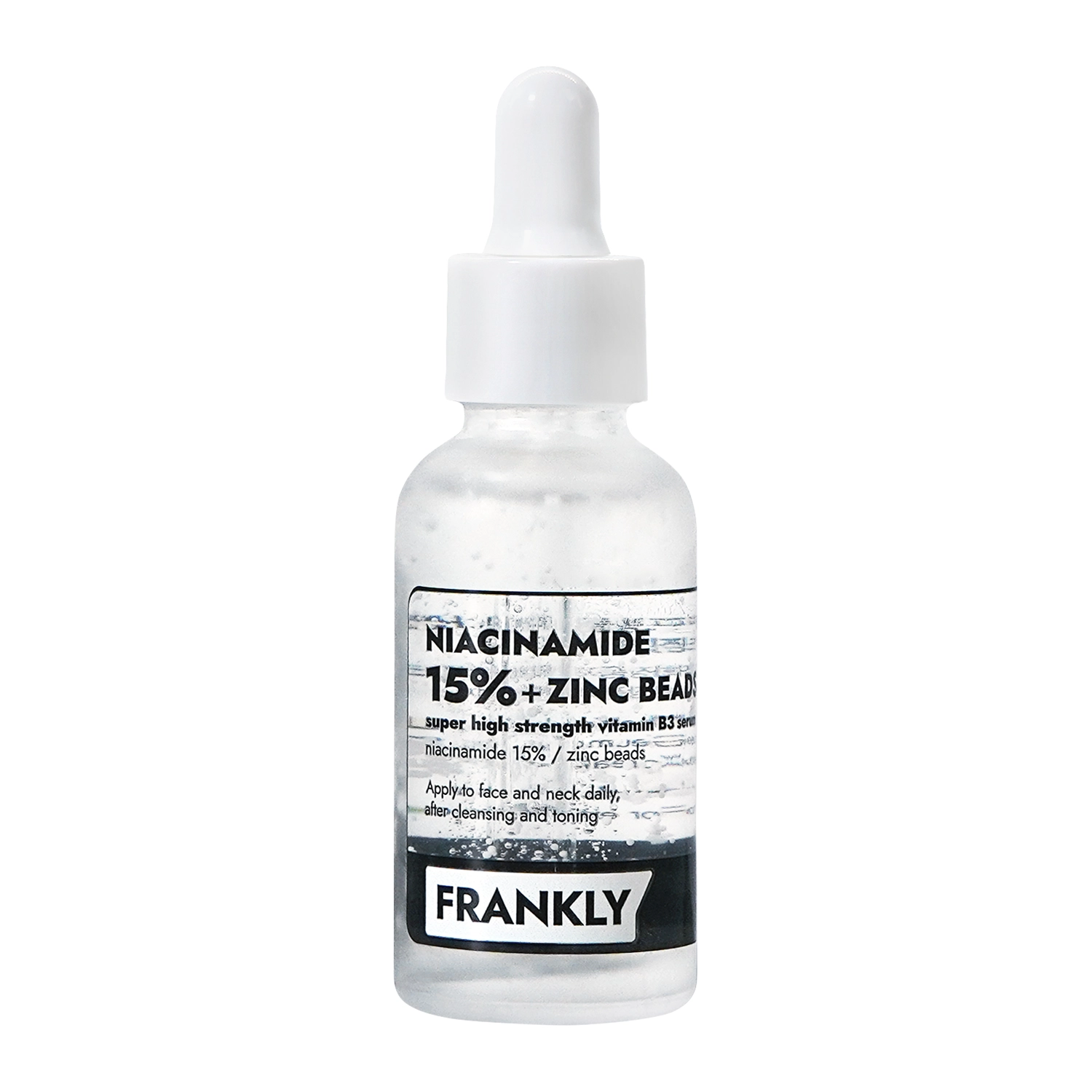 Frankly - Niacinamide 15% Zinc Beads Serum - Serums pret Nepilnībām ar 15% Niacinamīdu un Cinku - 30ml