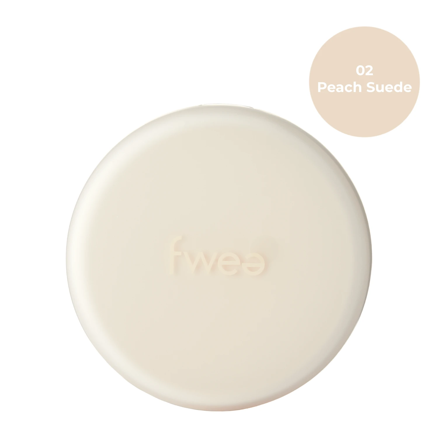 Fwee - Cushion Suede SPF50+ PA+++ - Mitrinošs Sejas Tonālais Spilventiņā - 02 Peach Suede - 15g