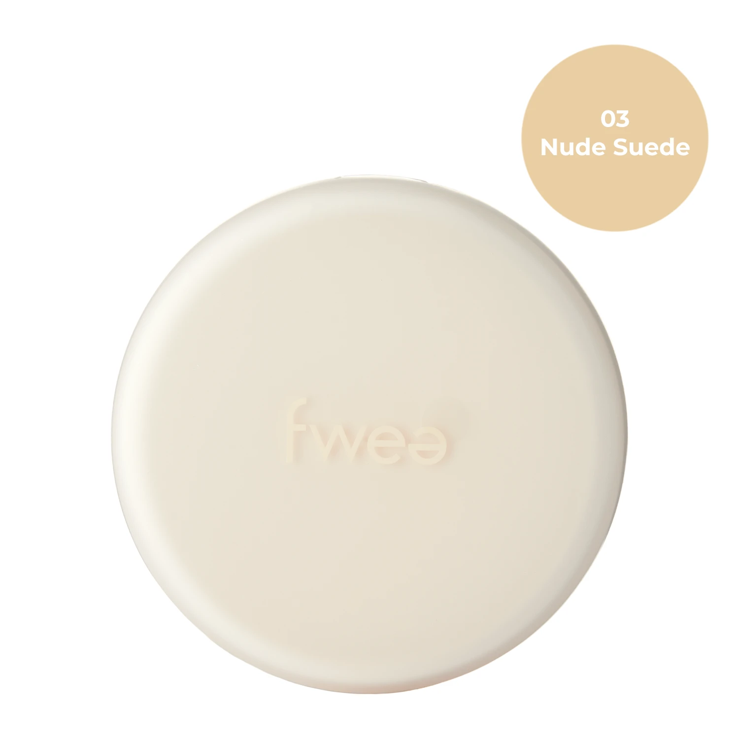 Fwee - Cushion Suede SPF50+ PA+++ - Mitrinošs Sejas Tonālais Spilventiņā - 03 Nude Suede - 15g