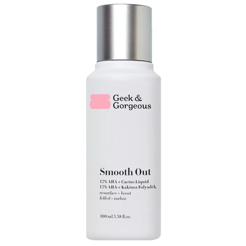 Geek & Gorgeous - Smooth Out - Spēcīgs Eksfoliants ar 12% Glikolskābi un Pienskābi - 100ml