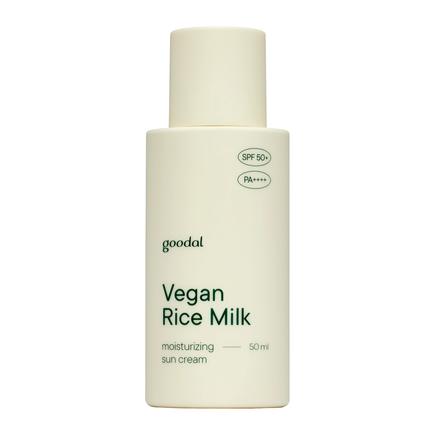 Goodal - Vegan Rice Milk Moisturizing Sun Cream SPF50+/PA++++ - Vegānisks Mitrinošs Krēms ar Filtru - 50ml