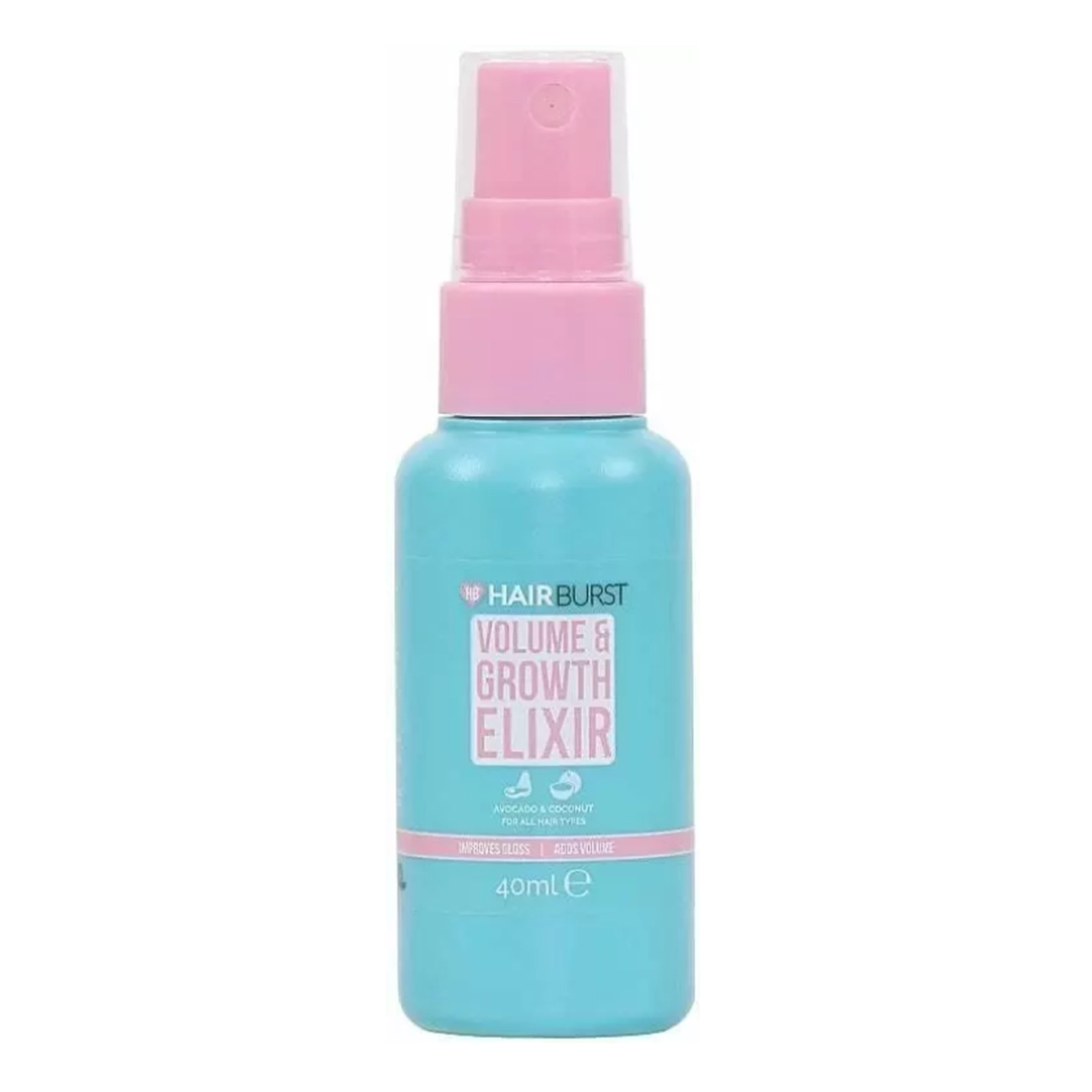 Hairburst - Elixir Volume & Growth Spray - Matu Apjomu Palielinošs un Augšanu Veicinošs Sprejs - Mini - 40ml