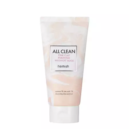 Heimish - All Clean Pink Clay Purifying Wash Off Mask - Attīroša Maska ar Rozā Mālu - 150g