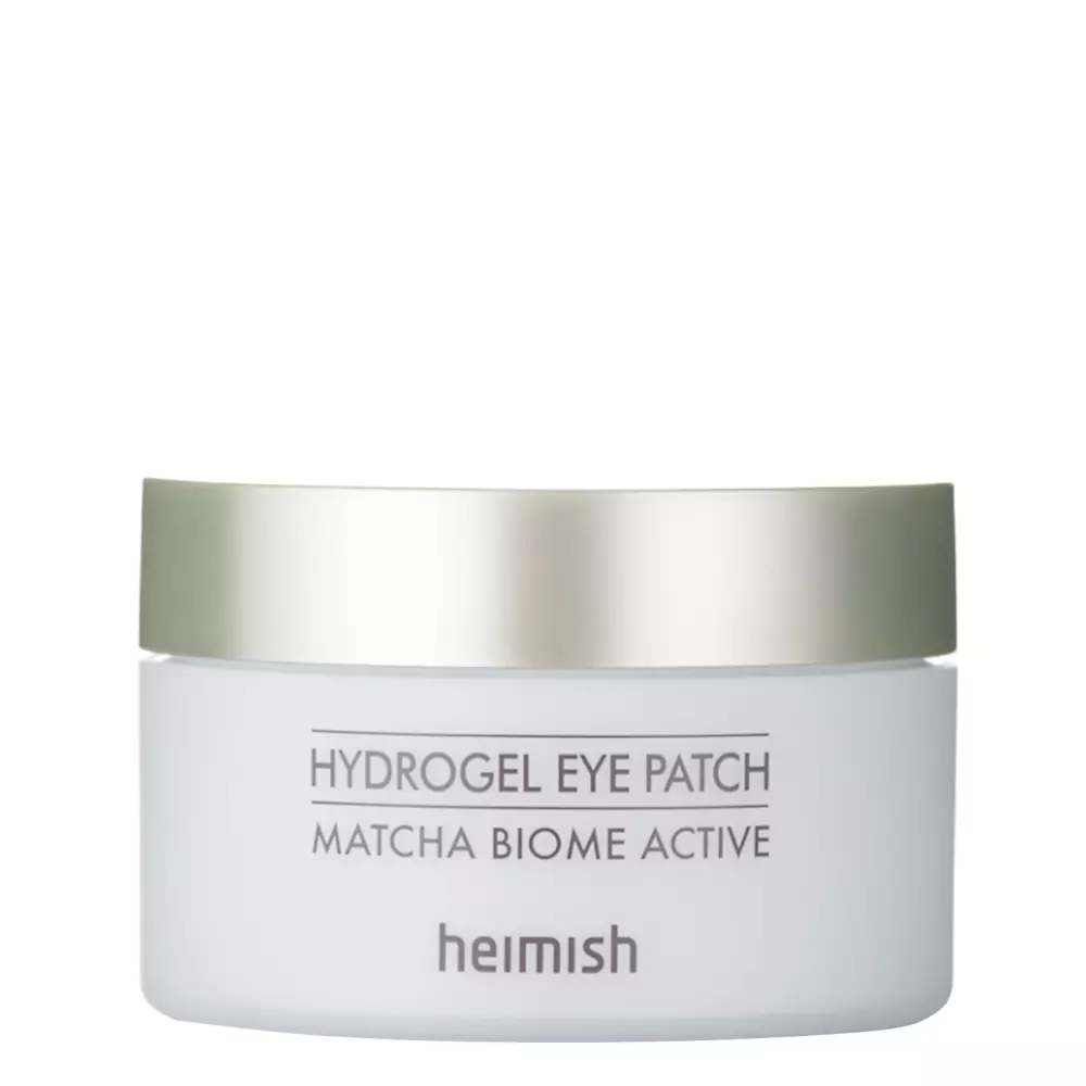 Heimish - Matcha Biome Hydrogel Eye Patch - Nomierinoša Hidrogela Maska ar Jeju Zaļo Tēju Ādai ap Acīm – 60gab.