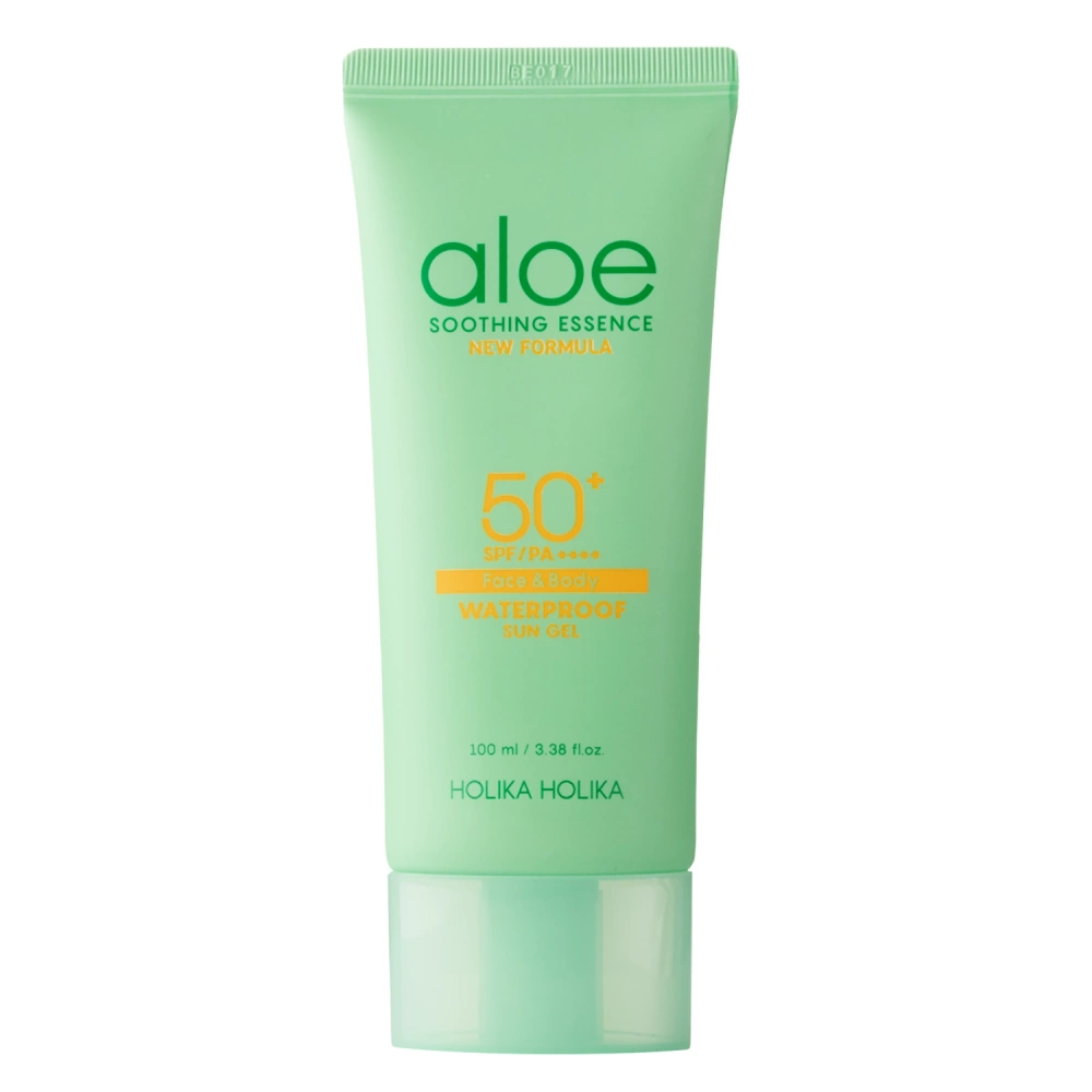 Holika Holika - Aloe Waterproof Sun Gel SPF50+/PA++++ - Nomierinošs Krēms ar Saules Aizsargfiltru - 100ml